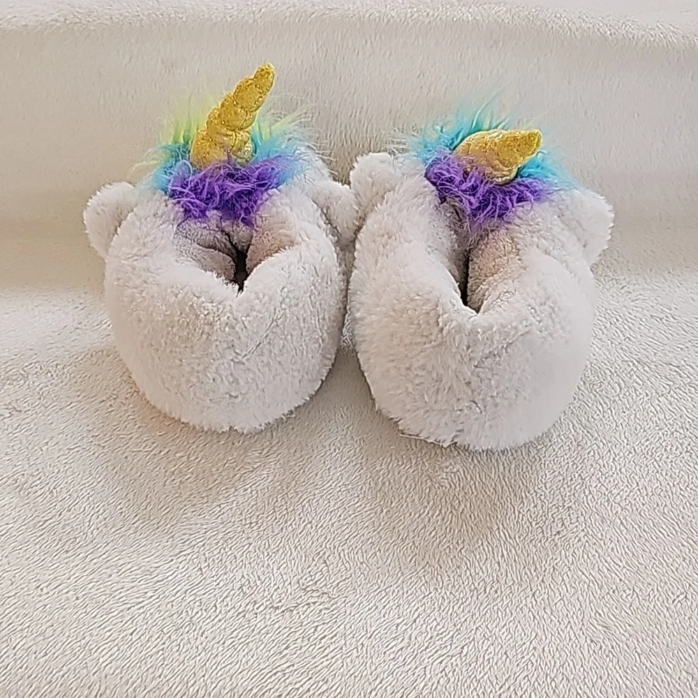 CAT & JACK | Unicorn Slippers, Faux Fur, Colorful